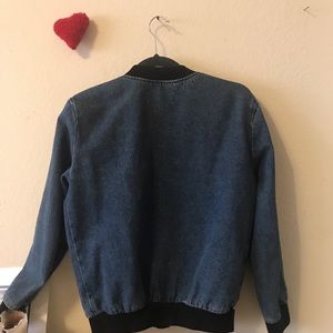 American Apparel Bomber Denim Jacket